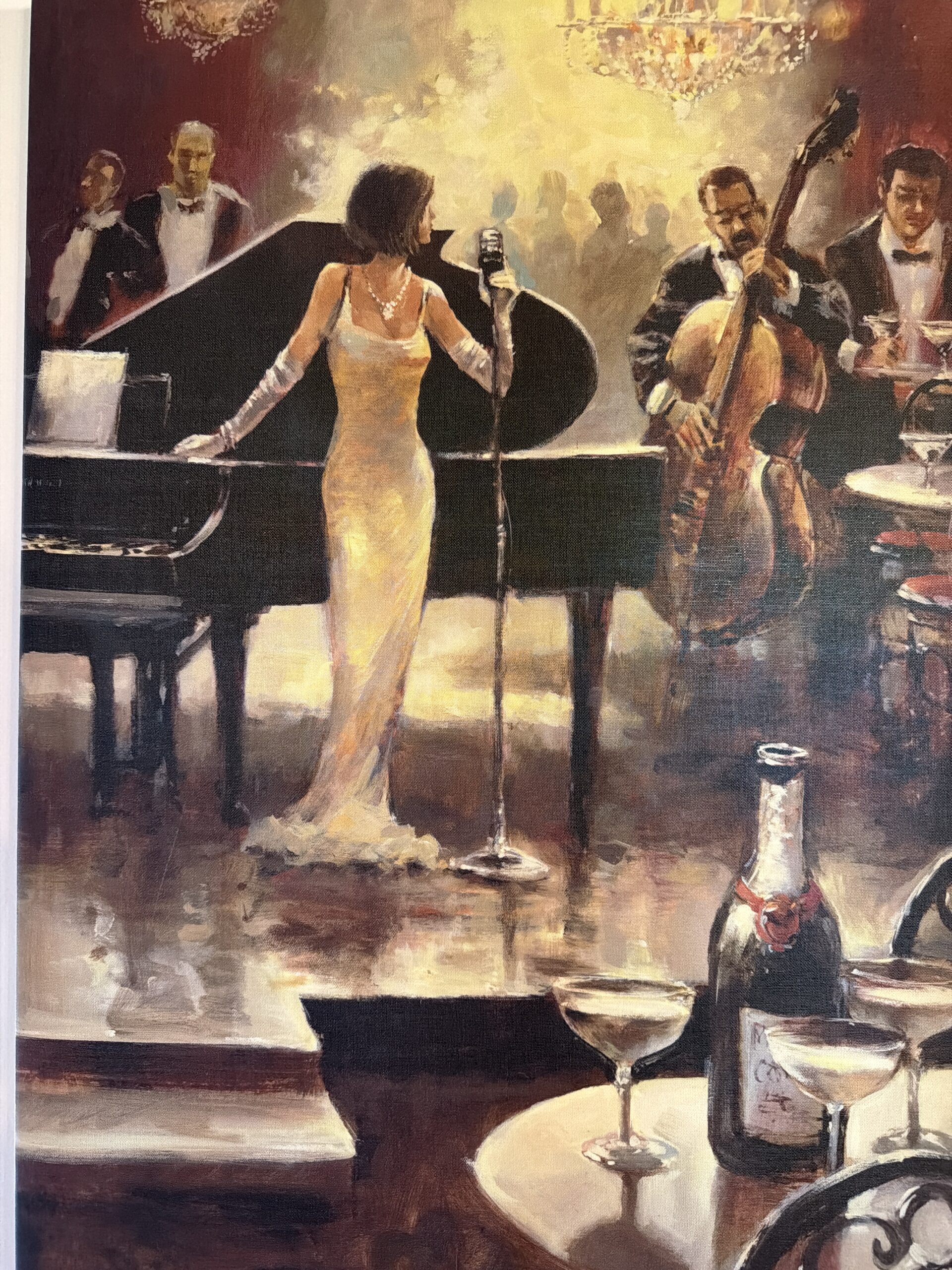 Jazz scene wall painting
