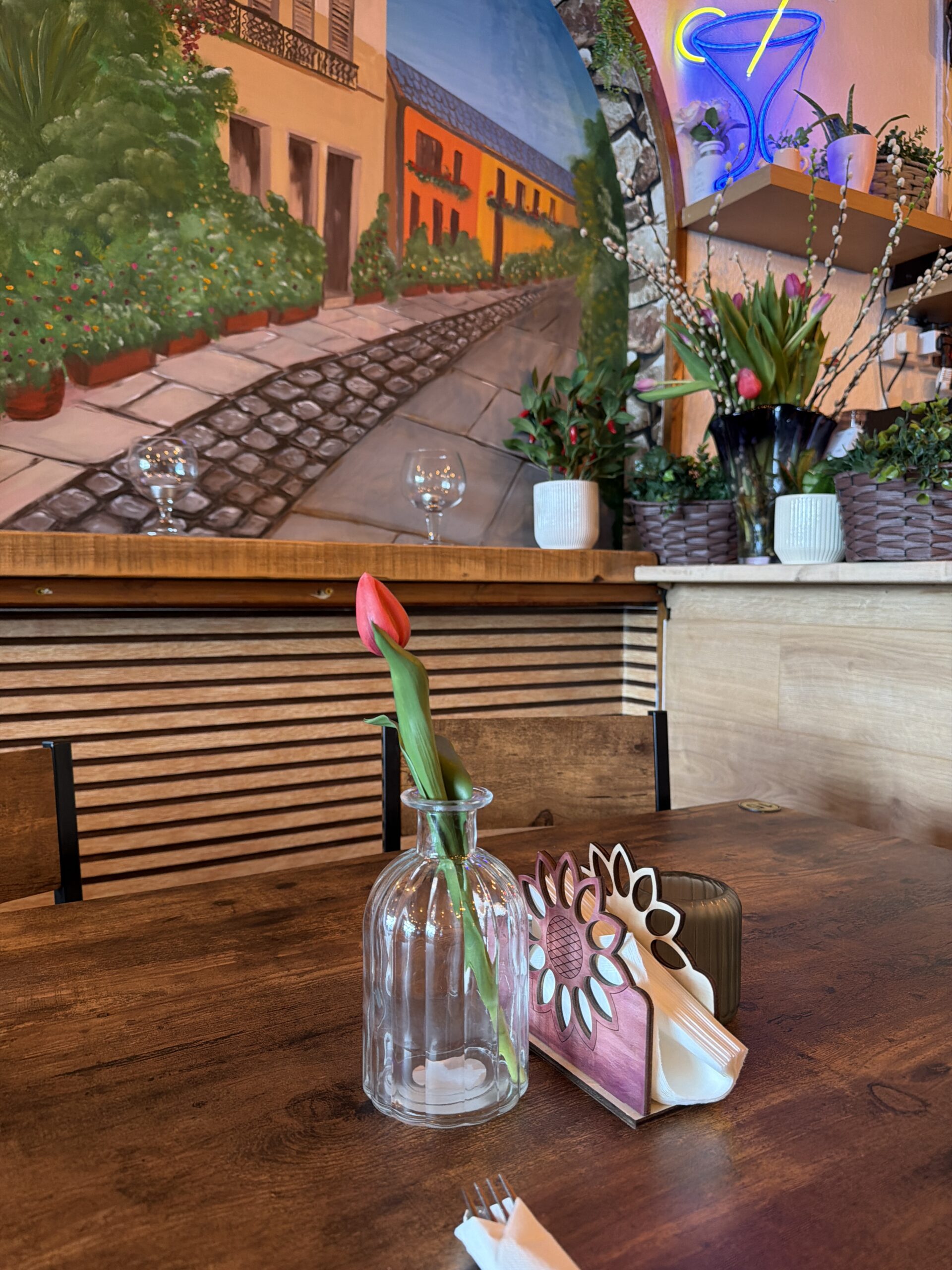 Restaurant table setting